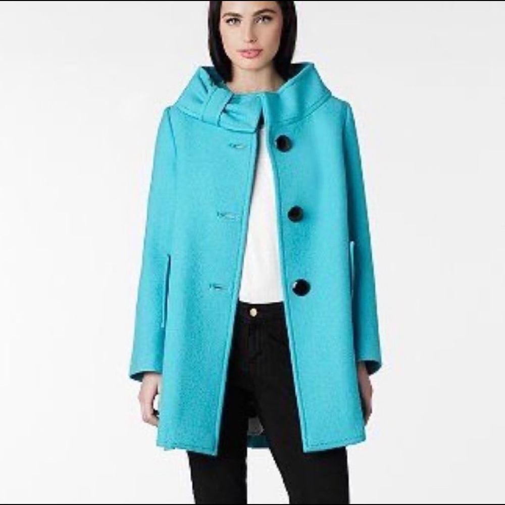 Kate Spade Turquoise Suzette Coat size 2